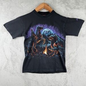 Signal Sport Horse Bear Campfire Graphic T-Shirt Mens M Vintage 90s Arizona‎